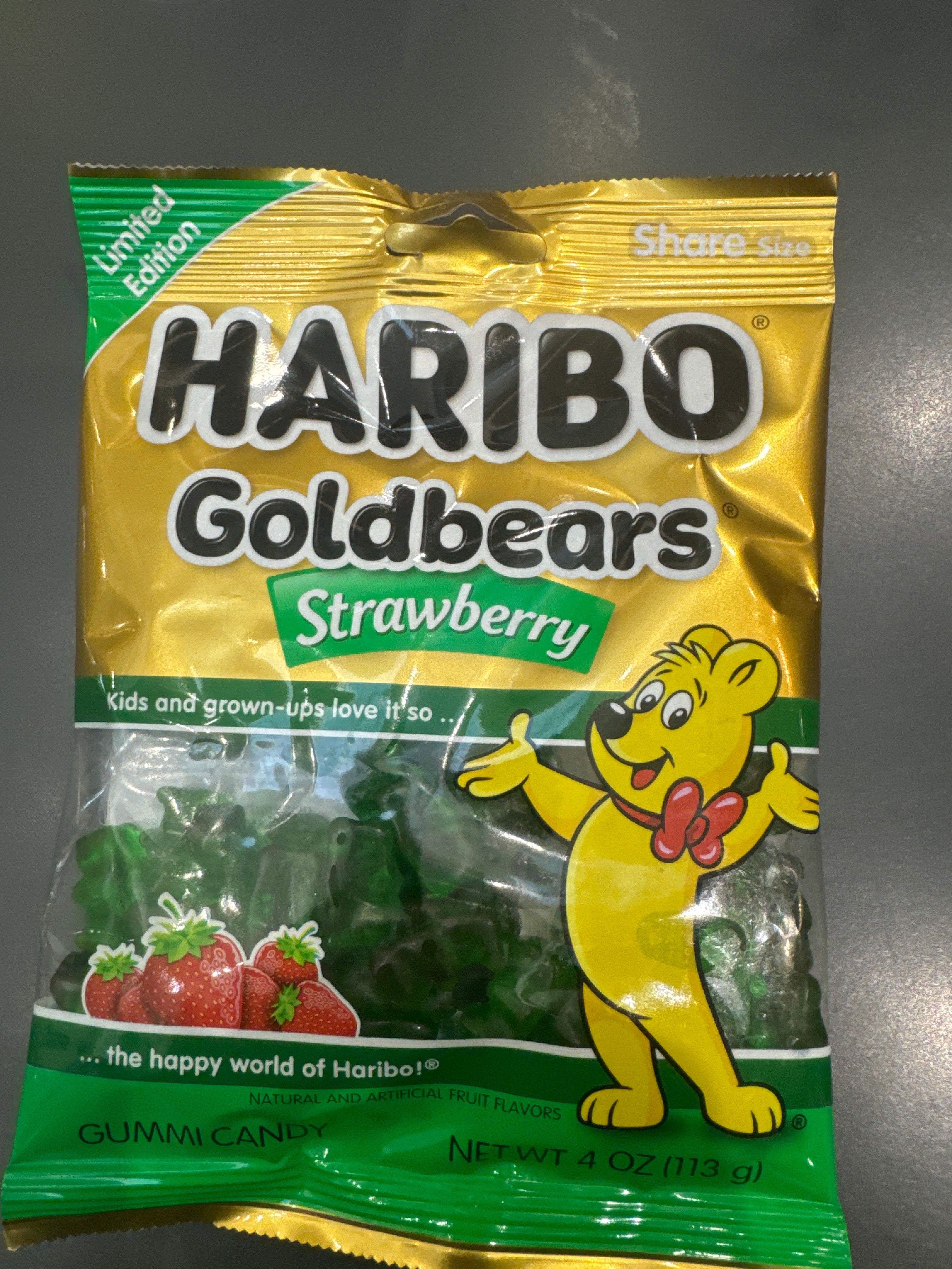 Haribo gold bears strawberry 113g