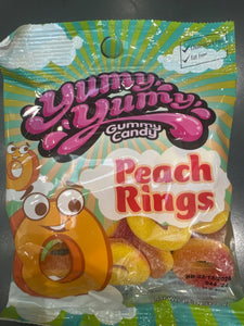 Yummy yumy peach rings 128g