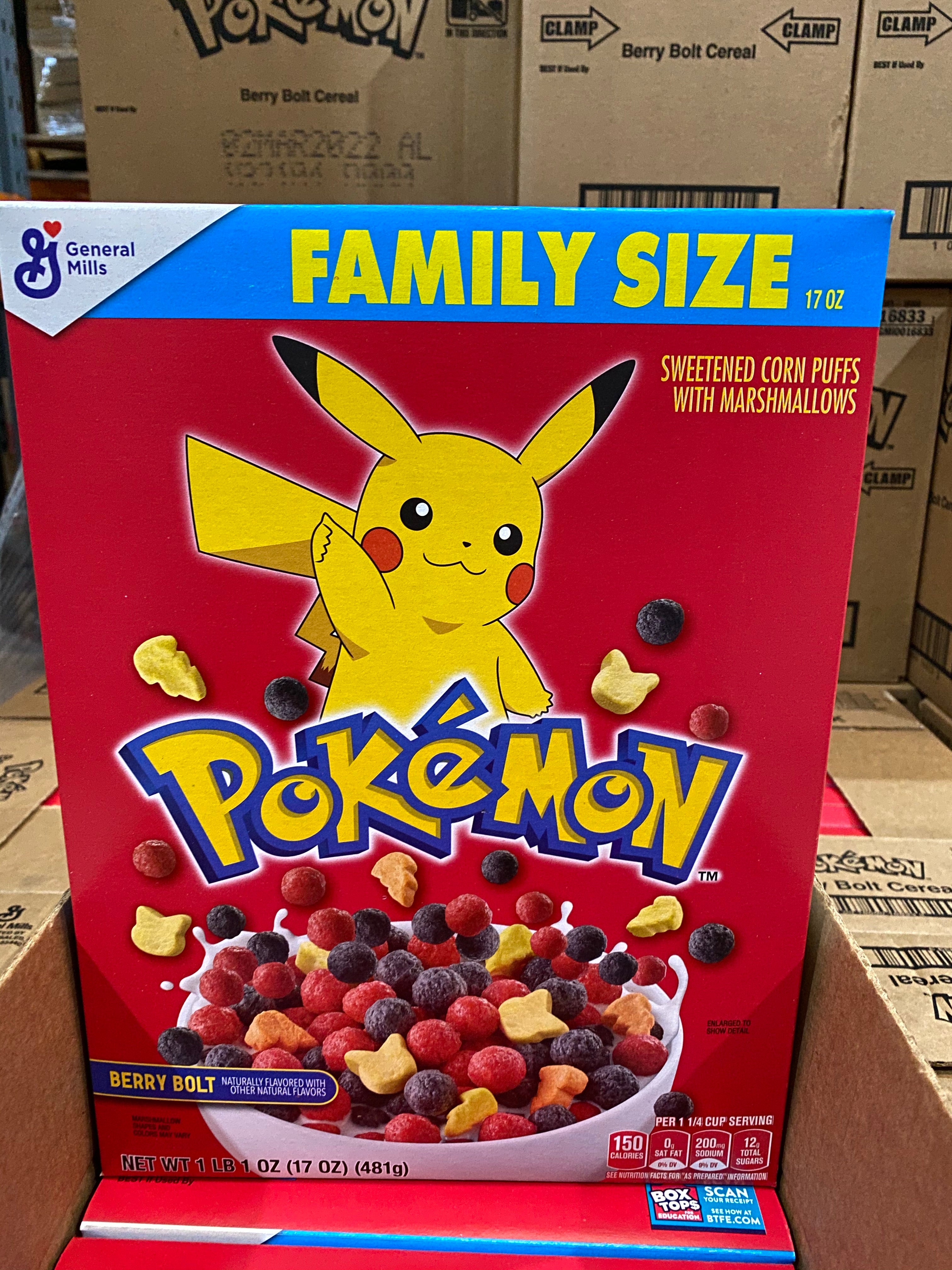 Pokemon Cereal Family size
